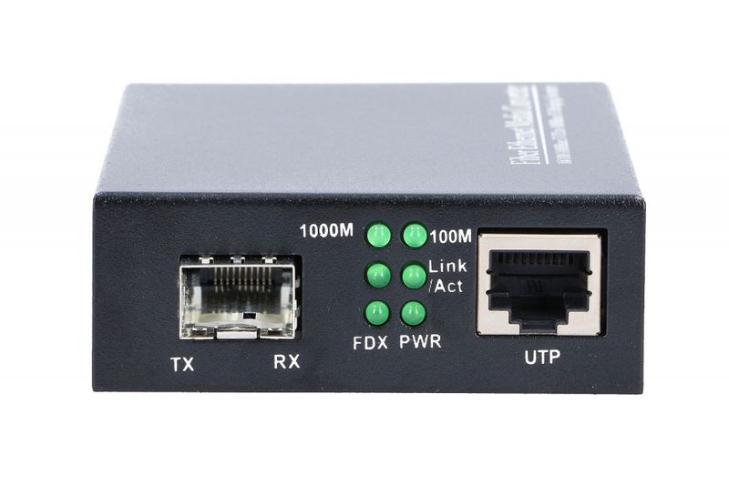 FIBER ETHERNET MEDIA CONVERTER 1X SFP 1000M 1X RJ45 1000M  MC220